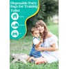 Newnice 90 Packs Disposable Potty Liners with 200ML Absorbent Pads,