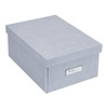 BIGSO KARIN Small Storage Box with Lid - Sturdy Organiser