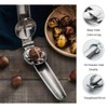Stainless Steel Chestnut Clip, Horuhue 2 in 1 Nut Cracker