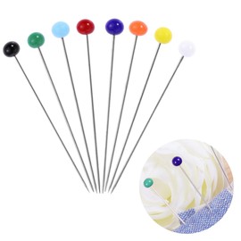 OHPHCALL 500pcs Glass Head Pins for DIY Sewing 4mm Head 34mm Pin High Temp Resistant Colored Marking Decorating