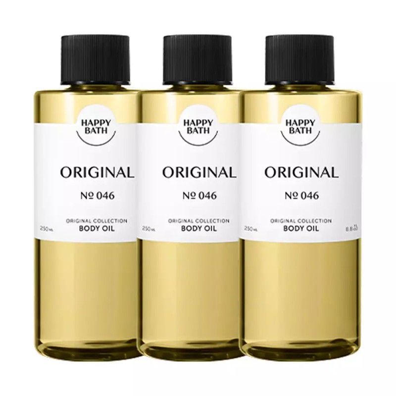 Happybath 해피바스 오리지널컬렉션 바디오일 오리지널 250ml 3개 Happybath Original Collection