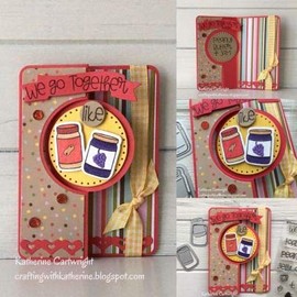 Stamps for Card-Making and Scrapbooking Supplies by The Stamps of Life - Sandwich Sentiment Goodies4Toast