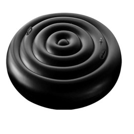 5.24 Ft Round Inflatable Hot Tub Cover Foldable Hot Tub Lid with Handles