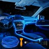 EL Wire Car LED Interior Strip Light USB Neon with
