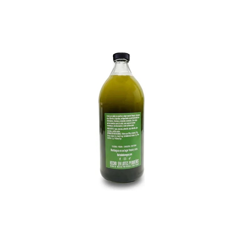 Vinagre De Sidra De Manzana Con Alga Espirulina Y Chlorella