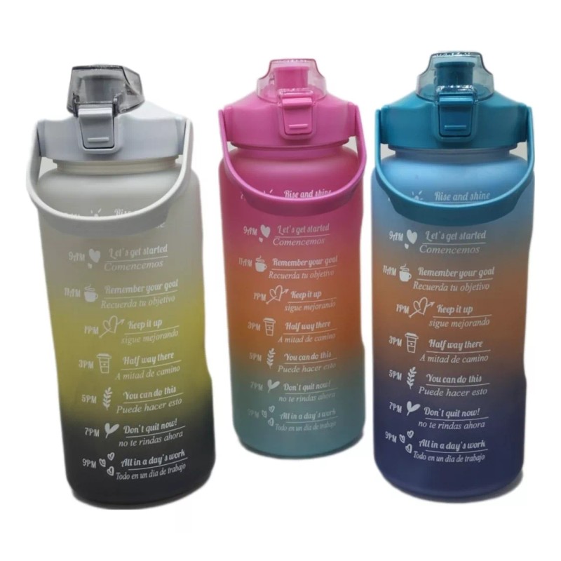 Taej 85 Pack 3 Vasos Para Agua Motivacionales Deportivos 2