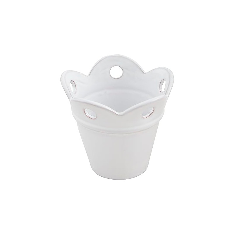 Mud Pie Happy Scallop Pot, Small; 4.5' X 4"