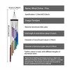 Decorative garden chime with 12 aluminium tubes, gold/silver/coloured, for hanging