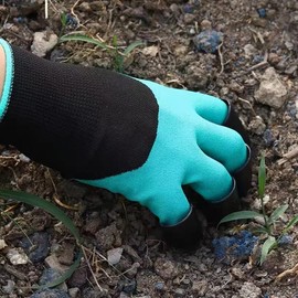 Living Today Gardening Gloves, Tough Garden Gloves with Claws Digging soil and planting gardening gloves garden split claw gloves (1 pair)