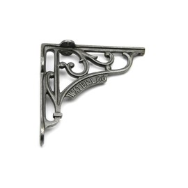 Pair of Shelf Brackets Waterloo Antique Cast Iron 150mm x 150mm / 6″ x 6″
