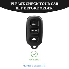 OFF WE GO for Toyota Key Fob Cover, Soft TPU Protection Key Fob Case Compatible with Toyota Avalon Camry Solara Matrix Vibe Smart Remote Car Key Holder Accessories (Silver White)