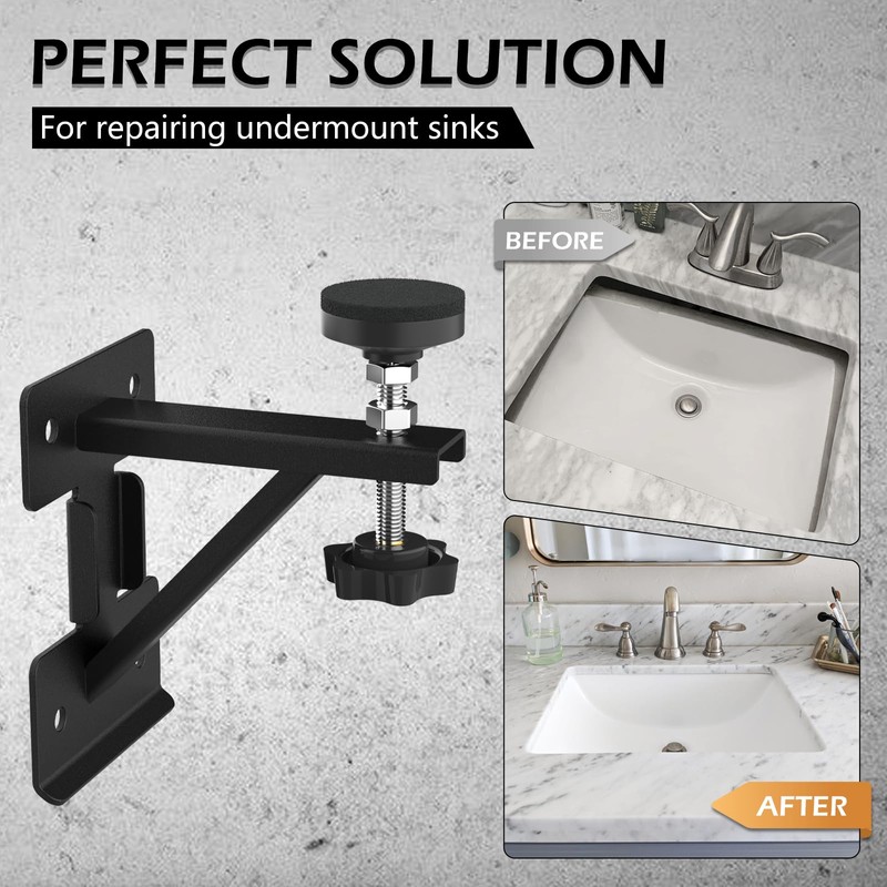 Piclafe Undermount Sink Brackets, Undermount Sink Support, Sink Repair Kit