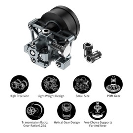 BCZAMD 3D Printer Accessories FYSETC Sherpa Mini Extruder Kits Metal Lightweight BM Extruder with Moon Motor 36 Stepper Dual Gear Compatible with Voro2.4 V0.1 0.2 Ender 3 V2 Pro Q5 QQ-S K3 Part