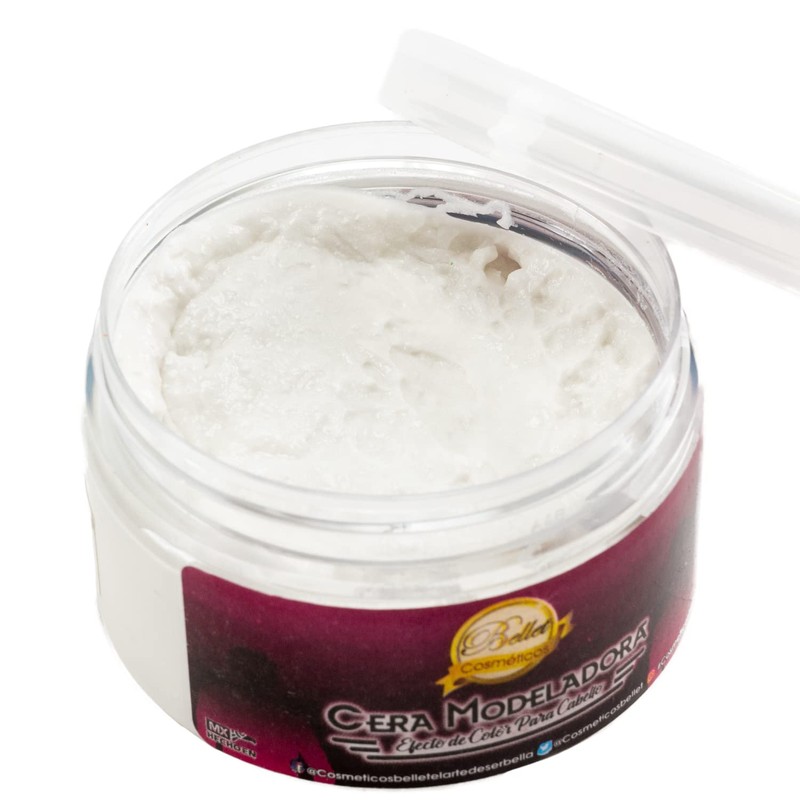 Bellet Cera Modeladora para Cabello con Color Blanco, 120 gr