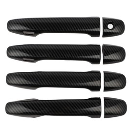 Exterior Door Handle Cover Trim Carbon Fiber Style Decor Molding Set Replacement for Subaru Legacy Levorg WRX Forester Outback