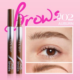 Eyebrow Pen - Eyebrow Pencil - Magic Liquid Eyebrow Pen & Brow-Fection Angled Brush - Waterproof, Long-Lasting - Create Natural Looking Defined Eyebrows Last All Day