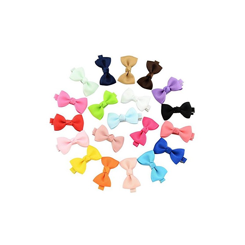 20 Stück süße Schleifen, kleine Haarnadeln, Krokodilklemmen, Haarspangen für Mädchen,