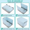WEHOGAR Caja De Almacenamiento Plegable Para El Hogar Con Tapa