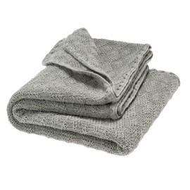 Disana Wool Baby Blanket, 100% Organic Merino Wool GOTS, IVN Best Cuddly Soft Knitted Blanket with Ajour Pattern, Newborn Baby, Toddler, Child, Unisex, Baby First Equipment, Made in Germany, Grey