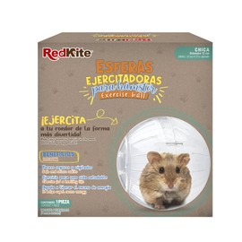 Red Kite Esfera Ejercitadora para Hámpster, Ratones, Ratas, Cuyos y Pequeños Mamíferos, Chica de Plástico Transparente con 12 centímetros de Diámetro