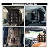 Car Headrest Organizer Rigid MOLLE Panel, Tactical Gear Seat Back