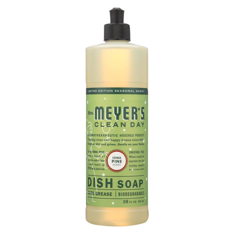 Mrs. Meyer's Liquid Dish Soap, Iowa Pine, 16 OZ (Pack