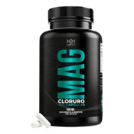 Cloruro Magnesio 100 Puro 180 Capsulas 500mg Potente Formulacion Grado Farmaceutico Maxima Biodisponibilidad Apoyo Oseo Muscular Suministro Dias