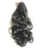 24" Claw Clip in Wavy Ponytail Extensions Off Black 1B