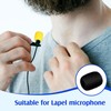 Juexica 30 Pcs Mini Size Lapel Headset Microphone Windscreen Sponge