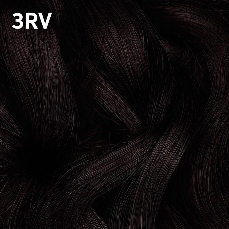COLORCHARM Permanent Liquid Hair Color for Gray Coverage| 3RV Black