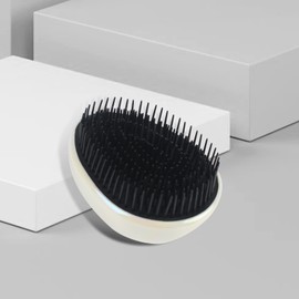 VinBee Hair Brush for Detangling Hair, Wet Detangler Compact Styler Anti-Slip Brush, for Women, Girls and Children (Pearl White)