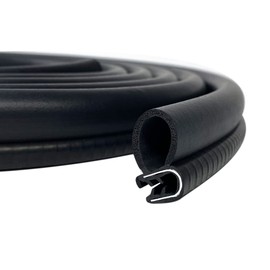 Tintvent Car Door Rubber Seal Strip with Side Large Bulb(26Ft), Automotive Weather Stripping, Edge Trim for Boats, Automobile, RVs, Trucks
