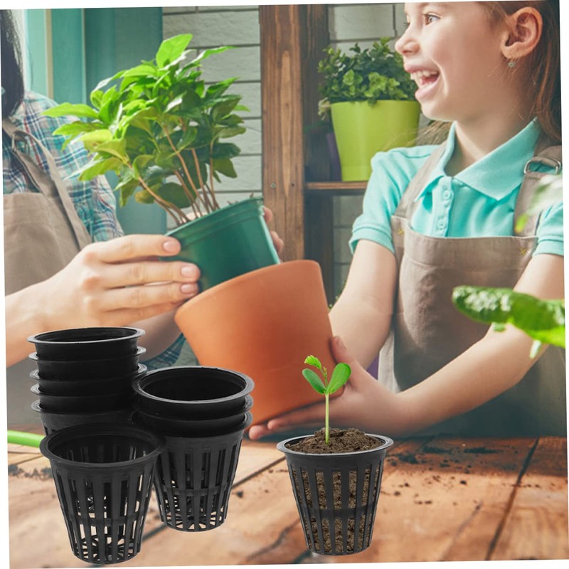 CAXUSD 100Pcs Hydroponic Planting Baskets Mesh Net Pots for Indoor