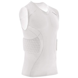 Champro Tri Gear Polyester/Spandex Padded Shirt, Adult 2X-Large, White