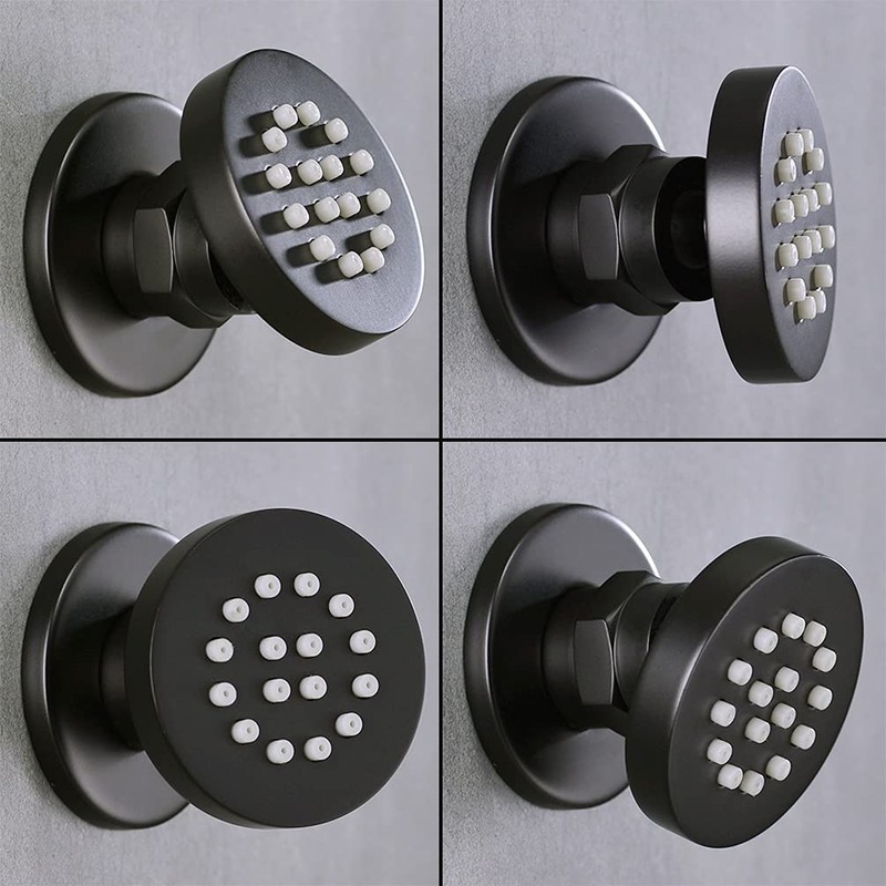 Solid Brass Body Spray Shower Jet - Round Massage Side