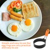 Pack of 2 fried egg moulds, pancake moulds, fried egg