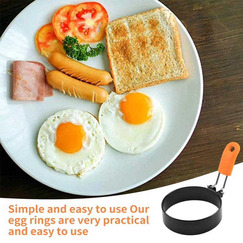 Pack of 2 fried egg moulds, pancake moulds, fried egg