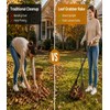 CyDuan Leaf Grabber Rake, Long Handle Leaf Picker Upper for
