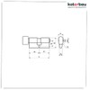 KOTARBAU 5907465918879 Locking Cylinder, Brass, 25/25