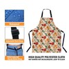 BGBDEIA Colorful Mushroom Kitchen Apron for Women Men, Adjustable Apron