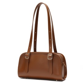 Keyli Shoulder Bag for women Swing polene bags Leather Designer Shoulder Handbag Top-Handle Luxury Purse with Adjustable Strap Brown