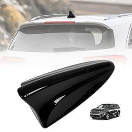AMSPRAC Shark Fin Antenna Cover,Car Roof Antenna Shell Compatible with for Kia Sorento w/GPS 2016 2017 2018,96210-C6110EB,Shark Fin Antenna Cap Lid Replacement,No 3mm Adhesive,Glossy Black