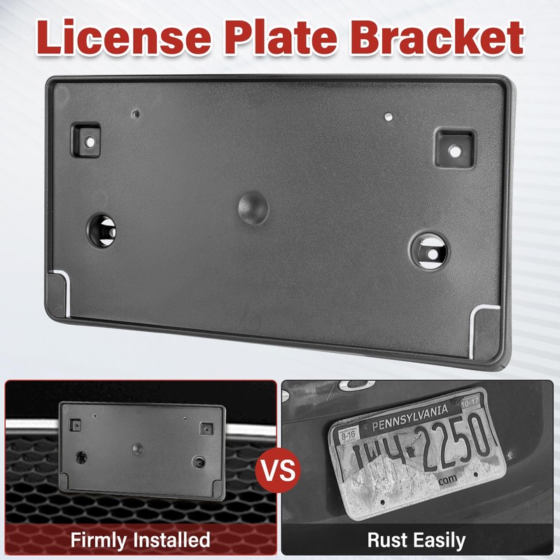 Jogscay License Plate Bracket Accessories for Chrysler Pacifica 2017 2018