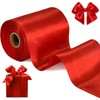 LATERN 20M Christmas Satin Ribbon, 10.2CM Width Thick Satin Ribbon