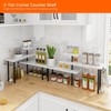 Homode Bathroom Counter Organizer Corner Shelf, Kitchen Countertop Organizer, 3