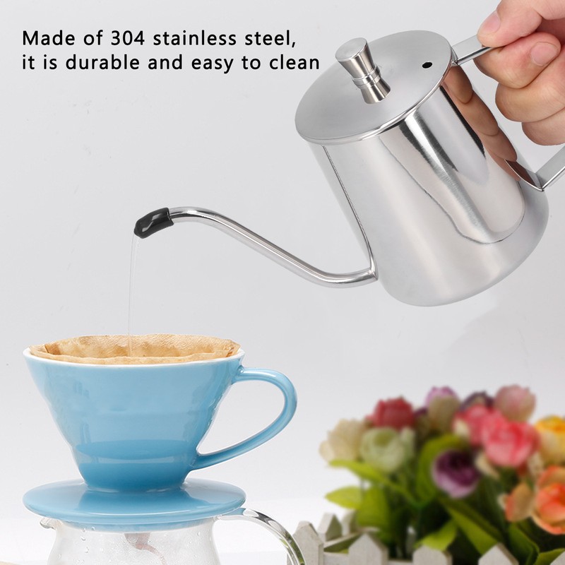 350ml Coffee Pot Food Grade Stainless Steel Long Mouth Gooseneck