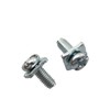 PZRT 32pcs M3x8 Terminal Block Screws with 7x7mm Square Washers,