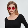 WDZAYXC Retro Round Metal Frame Sunglasses for Men and Women,