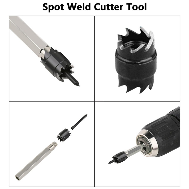 Wjelet 13 Pcs Spot Weld Drill Bits, Weld Accessory, Body