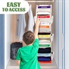Fivebop 2 Pack 6-Shelf Weekly Clothes Organizer for Kids, Hanging